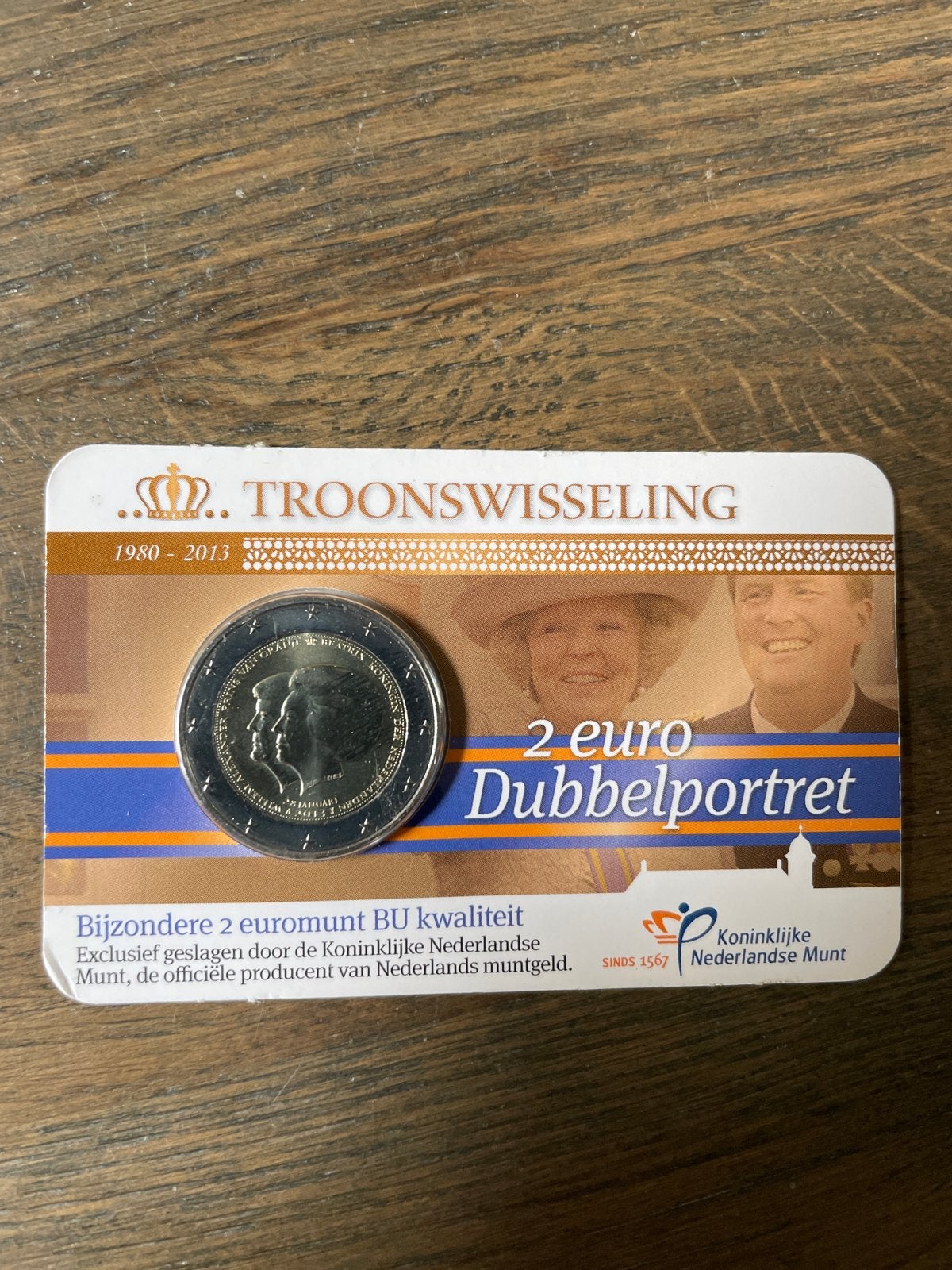2 Euro Dubbelportret Troonswisseling 2013 BU Kwaliteit, Ophalen of Verzenden, Koningin Beatrix, Euro's, Losse munt