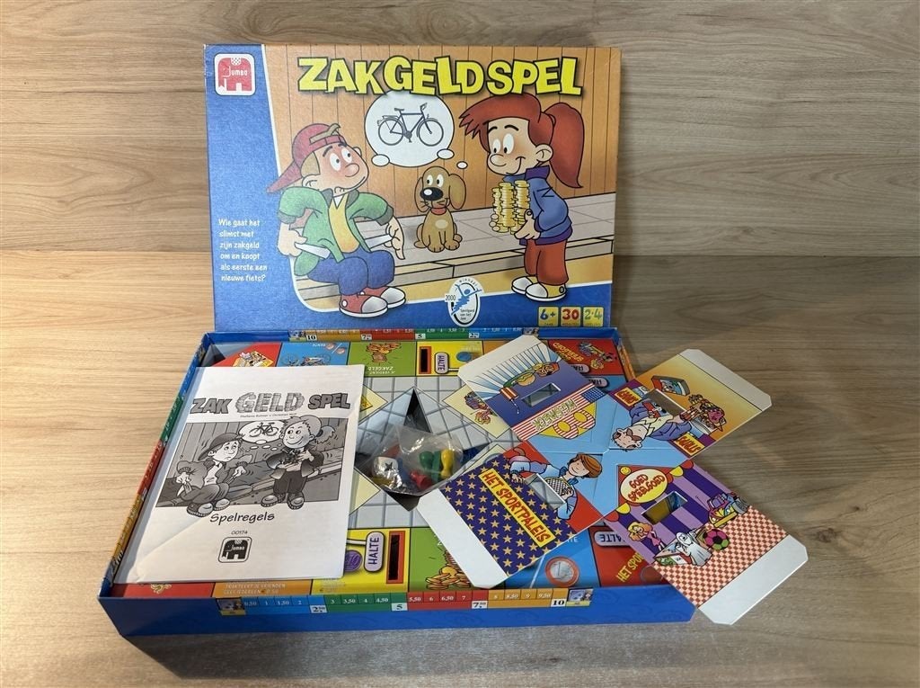 zakgeldspel - zak geld spel - s6851, Hobby en Vrije tijd, Gezelschapsspellen | Bordspellen, Verzenden, Zo goed als nieuw