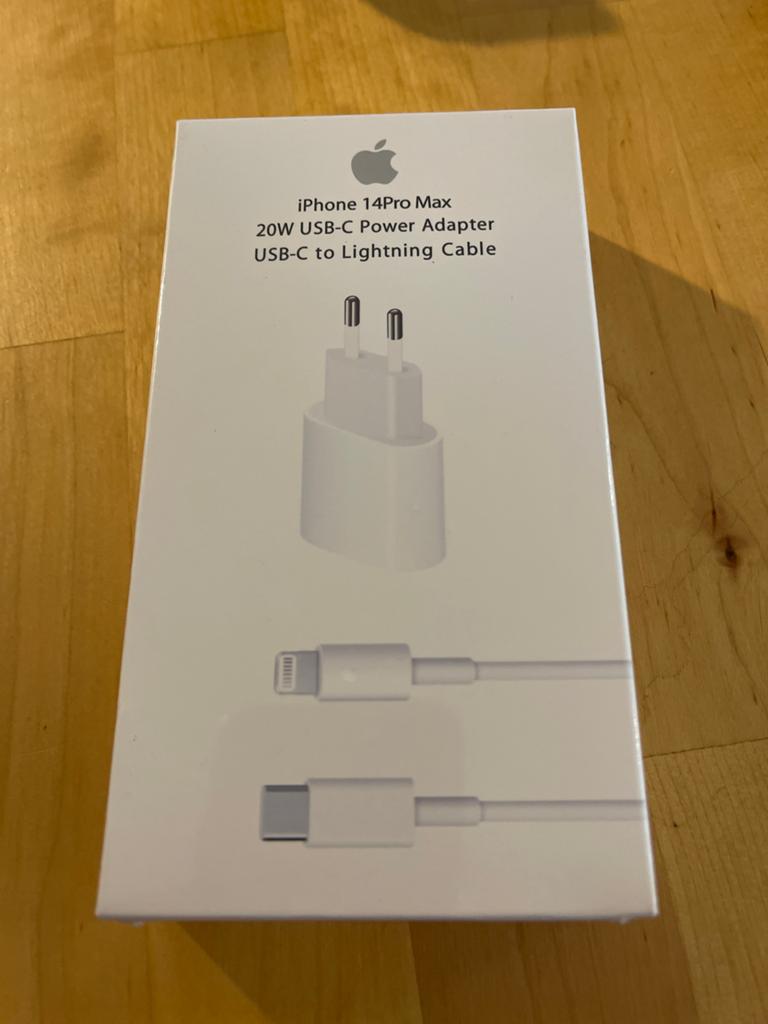 20W USB-C Apple adapter met USB-C naar Lightning kabel, Ophalen of Verzenden, Nieuw, Apple iPhone