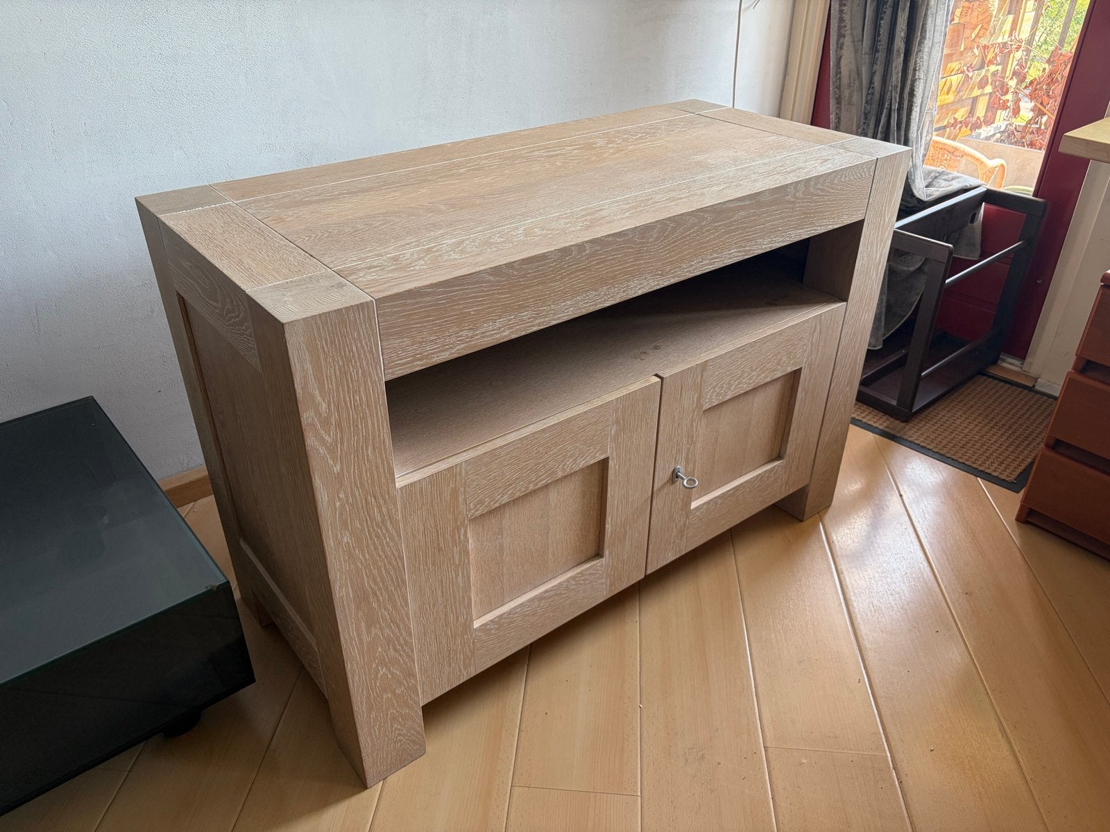 Houten TV Meubel - 115x50x70 cm - Ruime Opbergruimte, Ophalen, Gebruikt, 100 tot 150 cm, Minder dan 100 cm