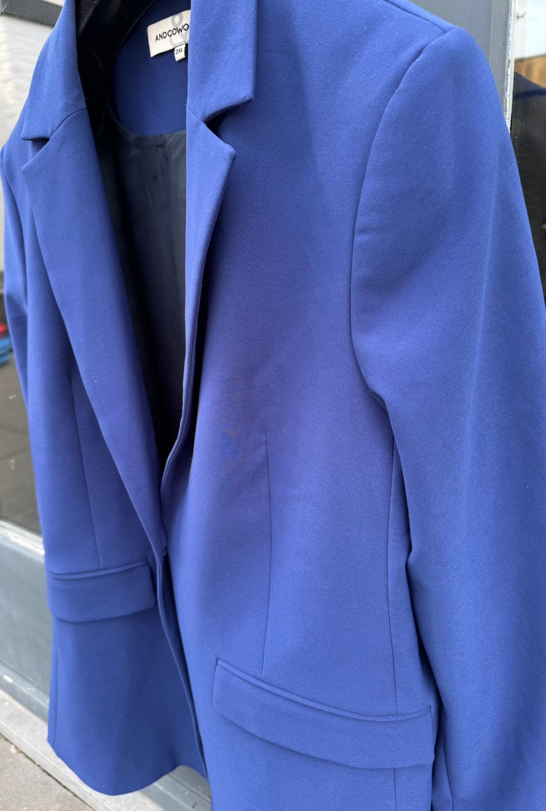 Andcowoman &Co woman kobaltblauwe blazer nieuw 2XL, Ophalen of Verzenden, Nieuw, Blauw