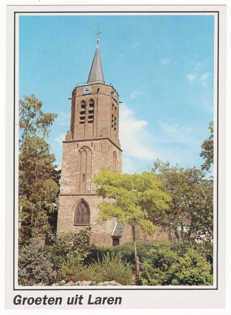 B26144 Laren, groeten, Ophalen of Verzenden, 1980 tot heden, Ongelopen, Noord-Holland