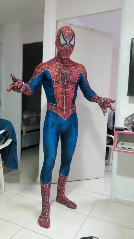 Spiderman pak - roleplay - carnaval - halloween - UNISEX, Carnaval, Nieuw, Overige maten, Ophalen of Verzenden