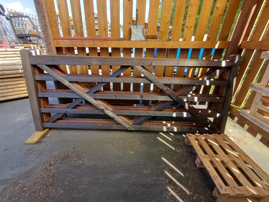 Poort Dublin 300cm zwart (Dura2) geimpregneerd nr. 686, Ophalen, Nieuw, 250 cm of meer, Overige typen