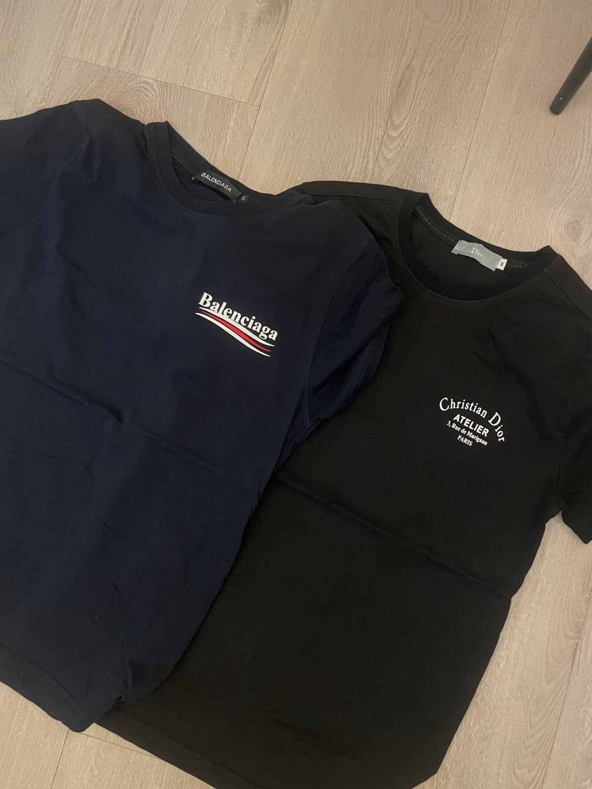Dior en balenciaga shirts, Ophalen of Verzenden, Zo goed als nieuw, Maat 46 (S) of kleiner, Zwart