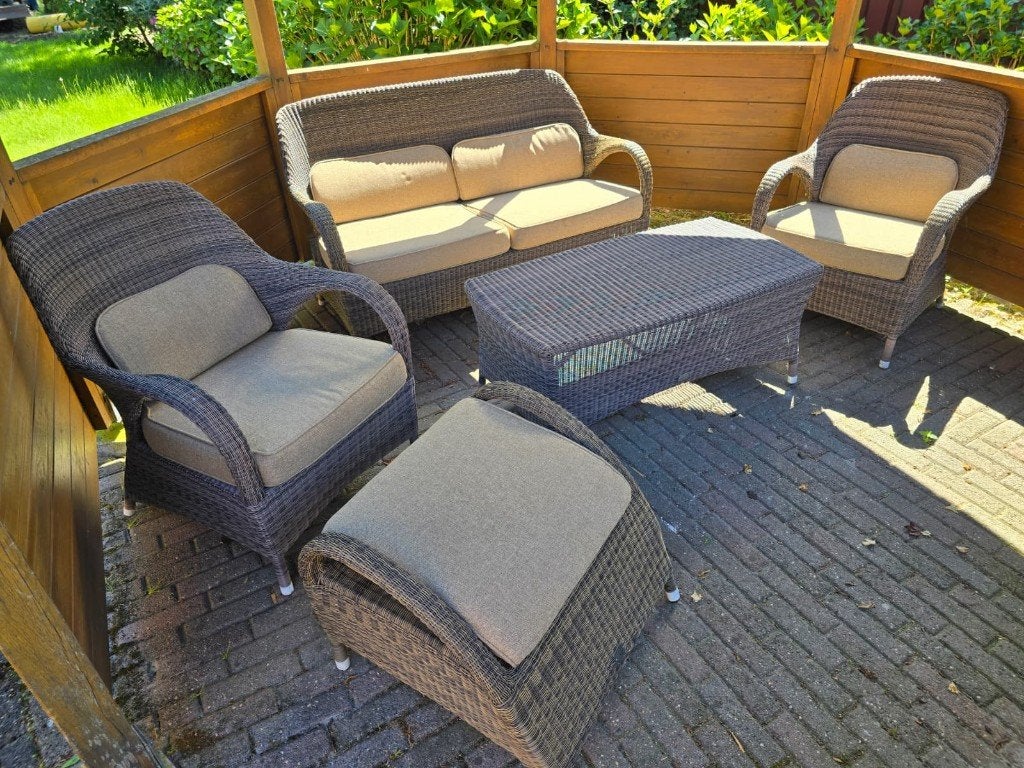prachtige tuinset van 4 seasons outdoor met kussens, Ophalen, Zo goed als nieuw, Overige materialen