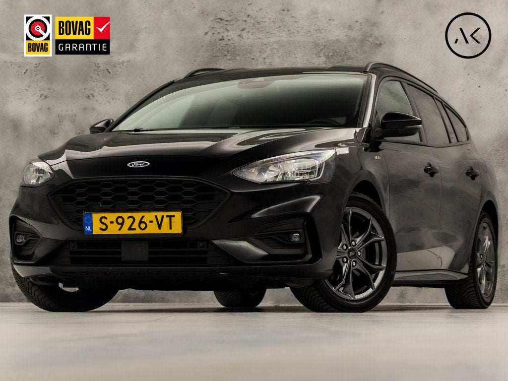 Ford FOCUS Wagon 1.0 EcoBoost ST Line X 155Pk (APPLE CARPLAY, Auto's, Ford, Stof, Gebruikt, Zwart, 19 km/l