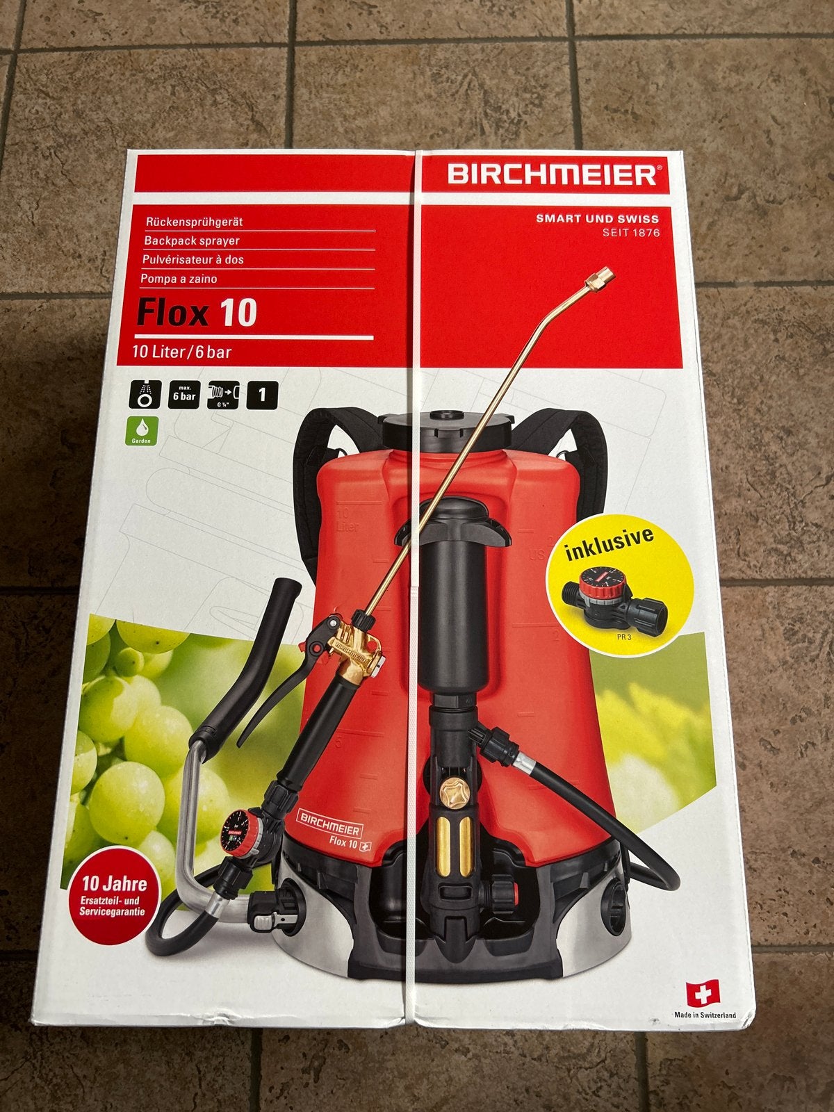 Birchmeier Flox 10 Rugsproeier - Nieuw in doos, Ophalen of Verzenden, Nieuw, Overige typen