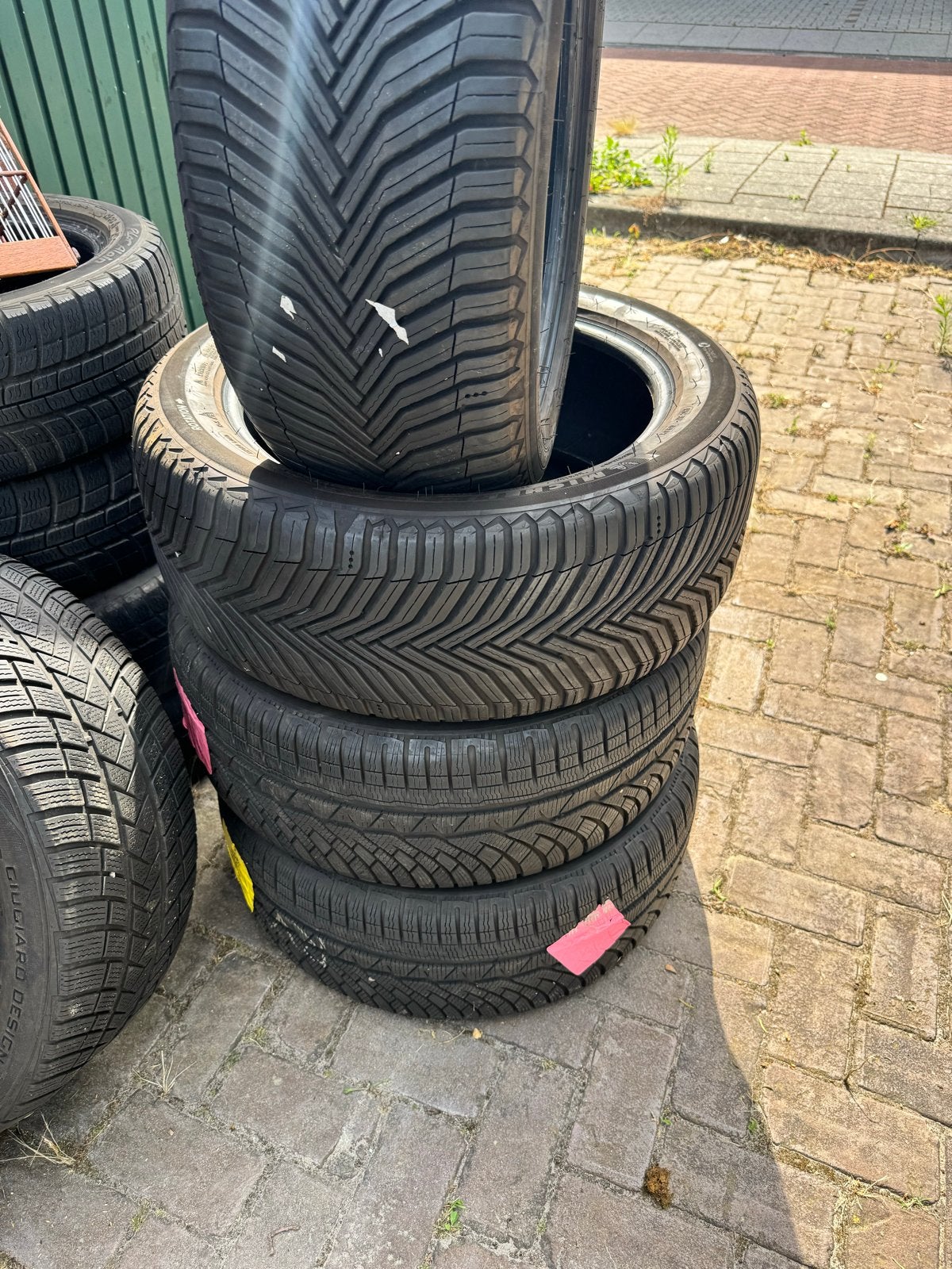 Diverse gebruikte banden: Michelin, Continental, Grabber, Ophalen, Gebruikt