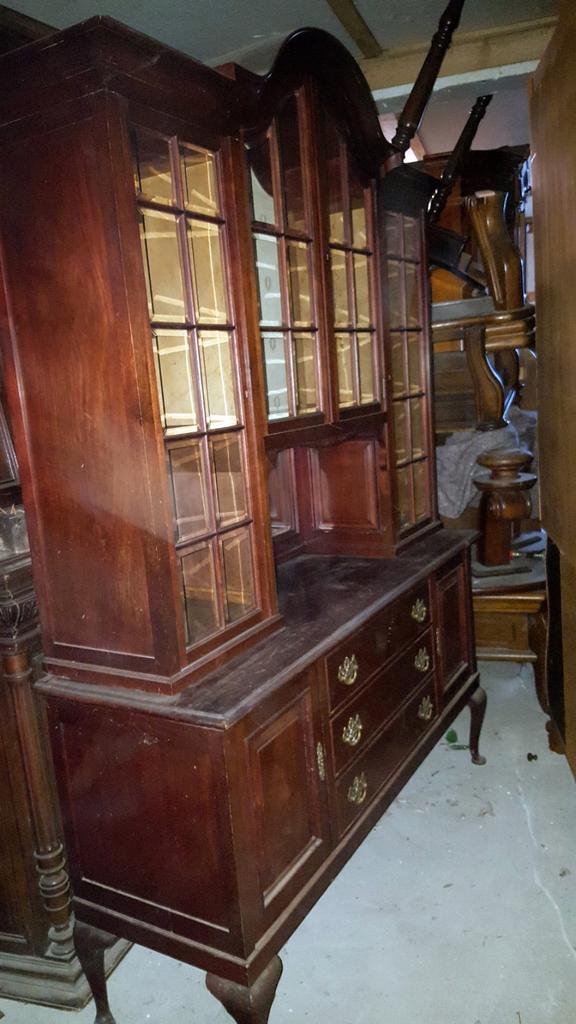 Chippendale vitrine, Ophalen, 25 tot 50 cm, 50 tot 100 cm, Minder dan 100 cm