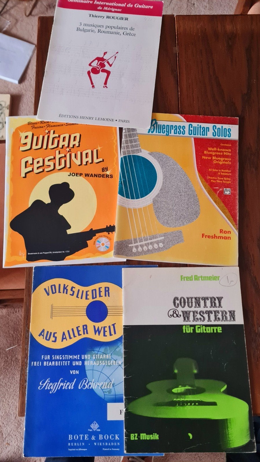 5 Gitaarboekjes: Diverse genres & stijlen, Overige genres, Les of Cursus, Ophalen of Verzenden, Gitaar