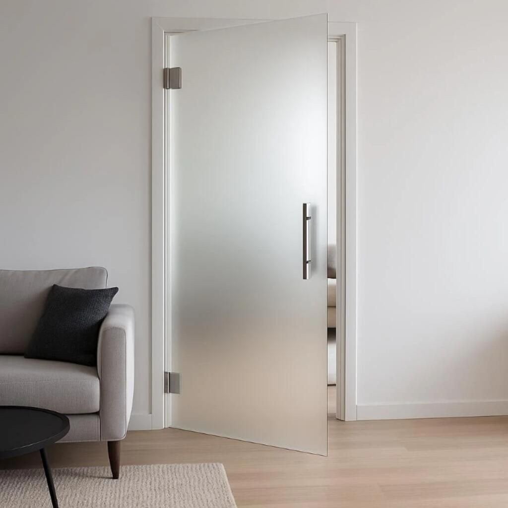 Moderne glazen binnendeur met beslag, Ophalen, 80 tot 100 cm, Binnendeur, Nieuw