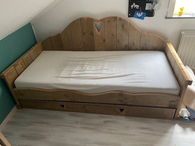 Kinderbed, Kinderen en Baby's, 85 tot 100 cm, Gebruikt, 180 cm of meer, Ophalen