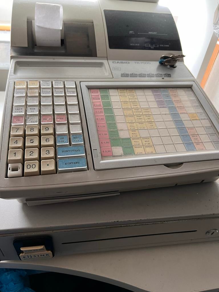 Casio TK-7000 Kassa met Kassalade - Gebruikt, Ophalen, Gebruikt