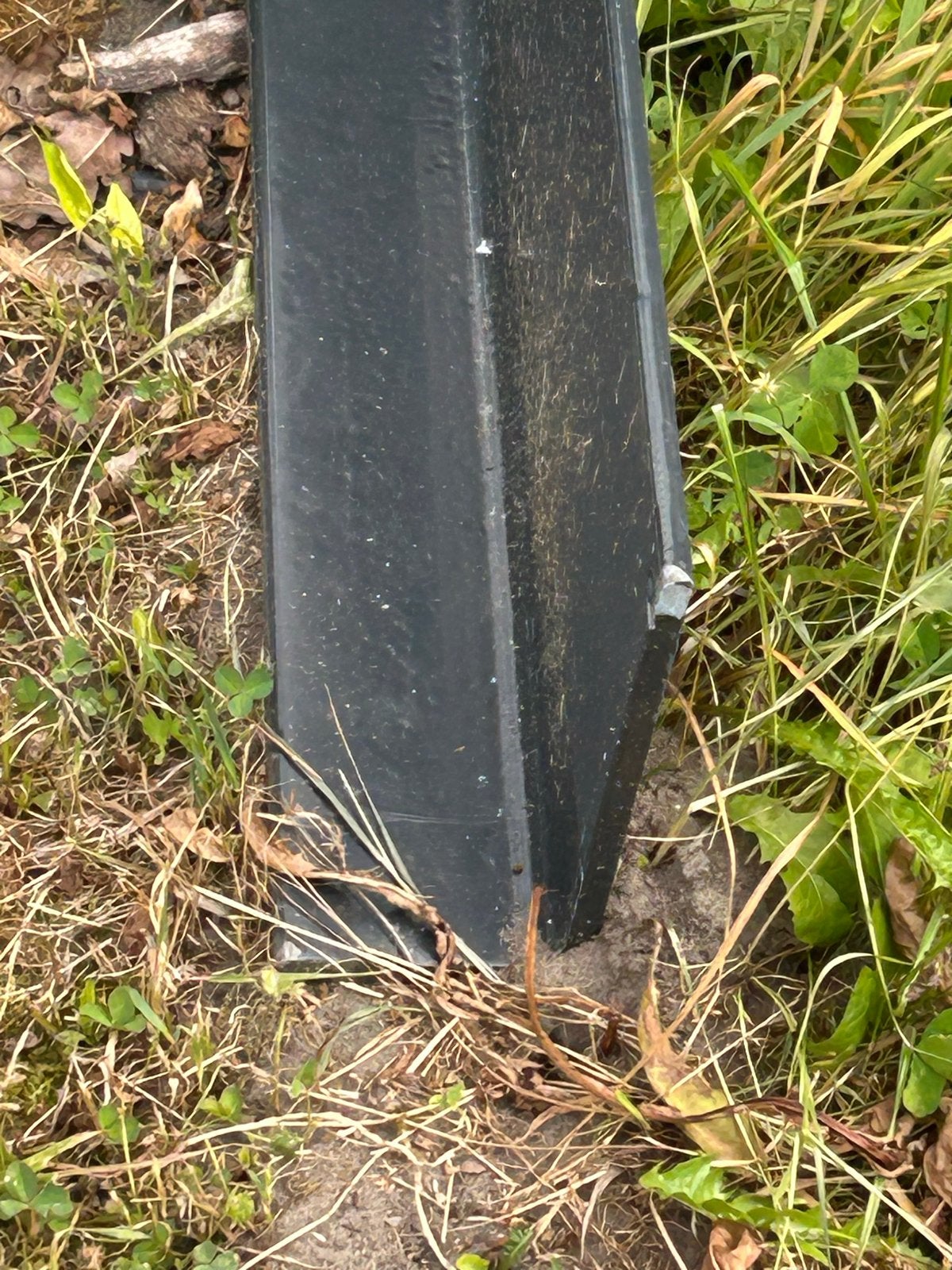 Hoeklijn 100x200x10 - Zwart, Ophalen of Verzenden, Gebruikt, IJzer