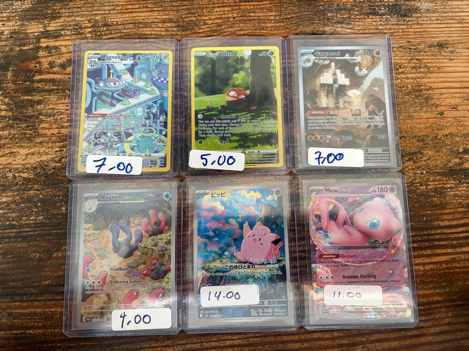 Pokémon Kaarten Collectie - Mew ex, Magnezone, Wugtrio, Hobby en Vrije tijd, Verzamelkaartspellen | Pokémon, Ophalen of Verzenden