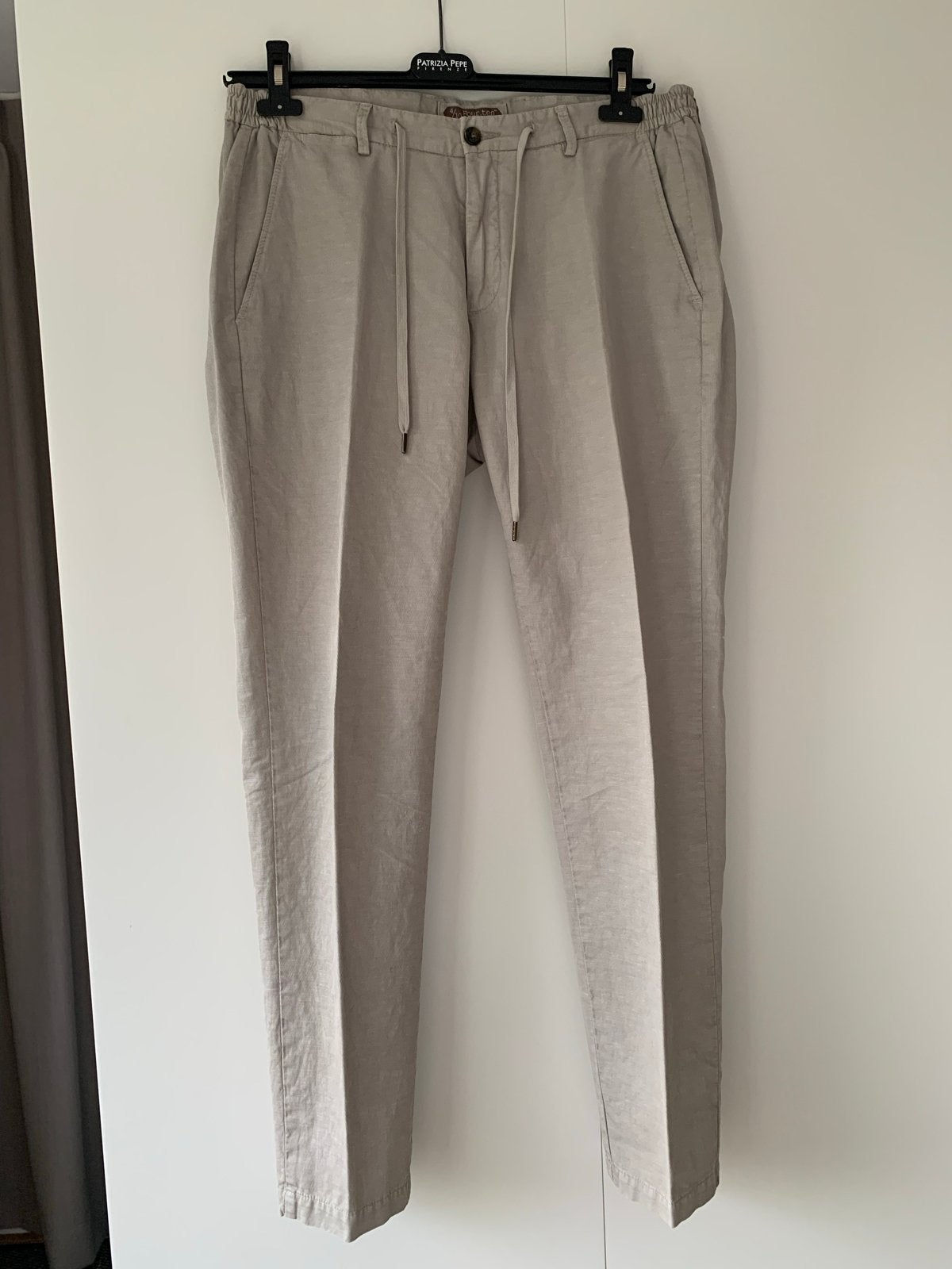Four.ten Officina linnen broek maat 50, Ophalen of Verzenden, Zo goed als nieuw, Maat 48/50 (M), Beige