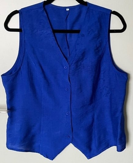 Gilet maat 38, Ophalen of Verzenden, Zo goed als nieuw, Maat 38/40 (M), Blauw