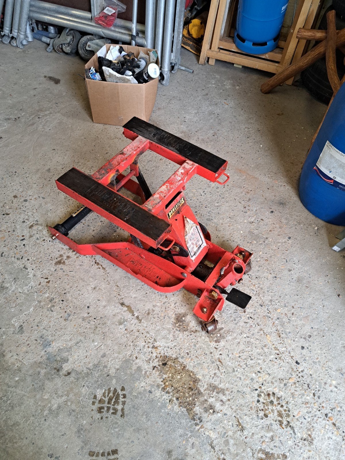 Motor krik zonder stang - werkt nog goed, Auto diversen, Ophalen, Gebruikt, Hydraulisch, Garagekrik