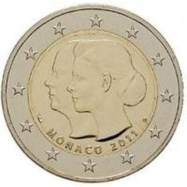 2 euro Monaco 2011, Postzegels en Munten, Munten | Europa | Euromunten, Ophalen of Verzenden, Monaco, 2 euro, Losse munt