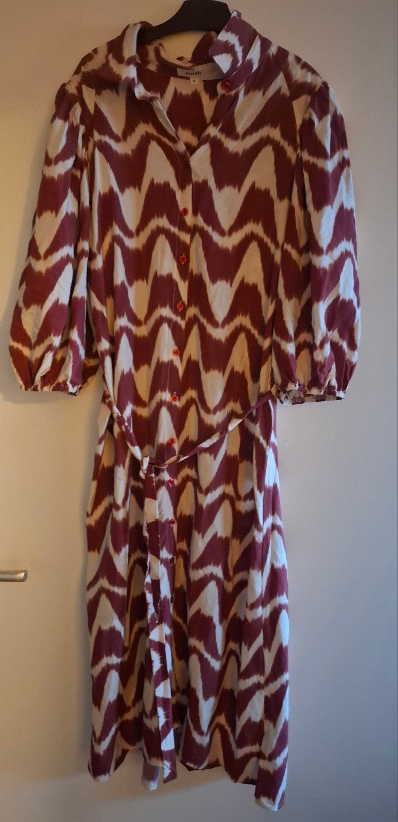 Norah jurk met print, maat 44, Kleding | Dames, Jurken, Ophalen, Maat 42/44 (L), Zo goed als nieuw, Knielengte