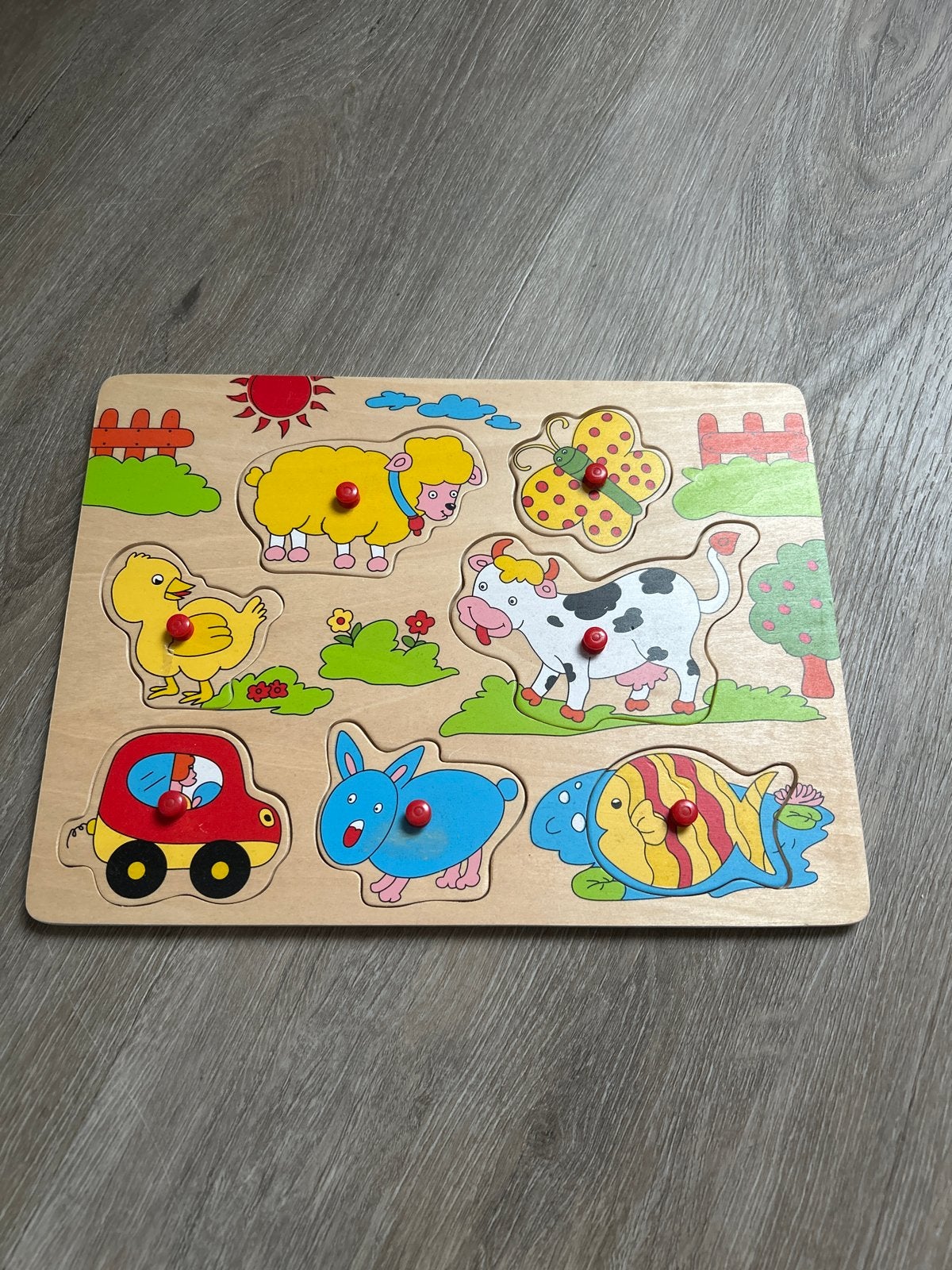 Houten Dieren Puzzel (sintcadeau?), Ophalen of Verzenden, Zo goed als nieuw, Van hout, Minder dan 10 stukjes