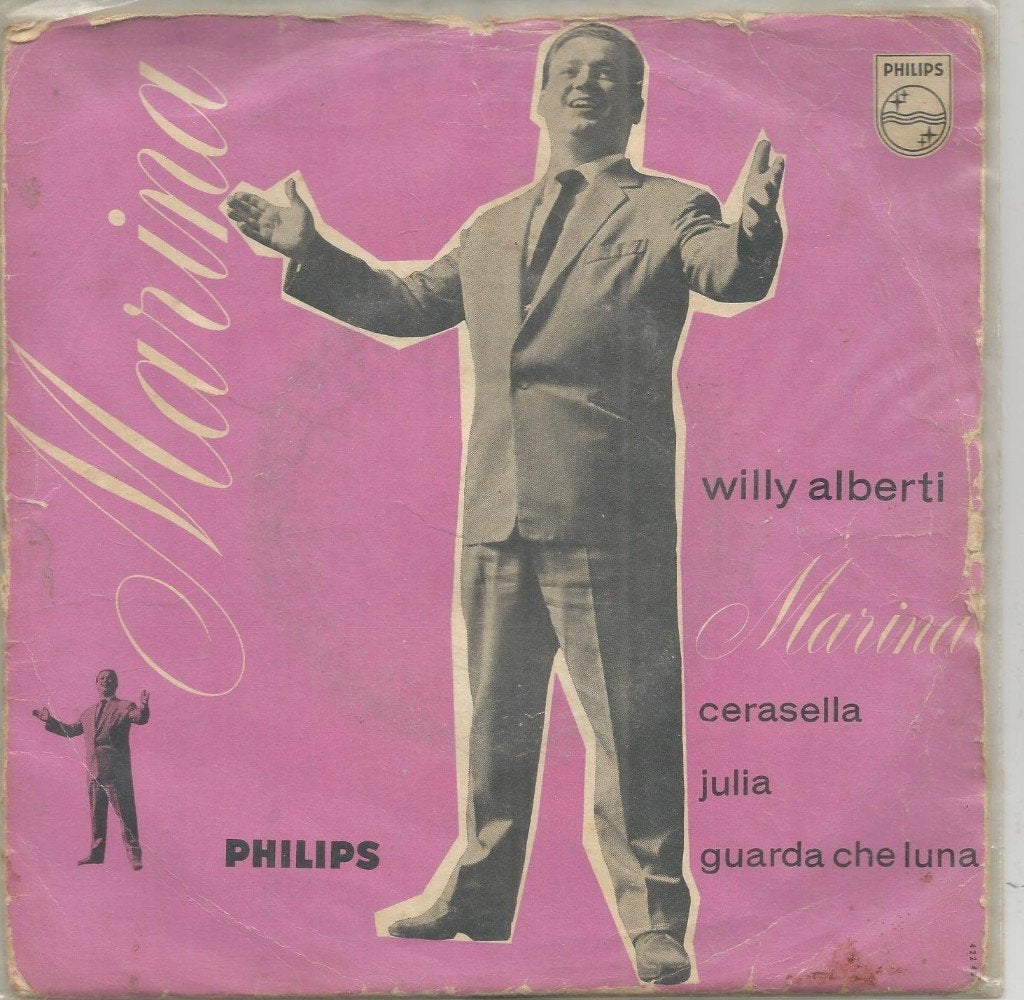 Willy Alberti – Marina (EP 1960), Cd's en Dvd's, EP, Gebruikt, 7 inch, Ophalen of Verzenden