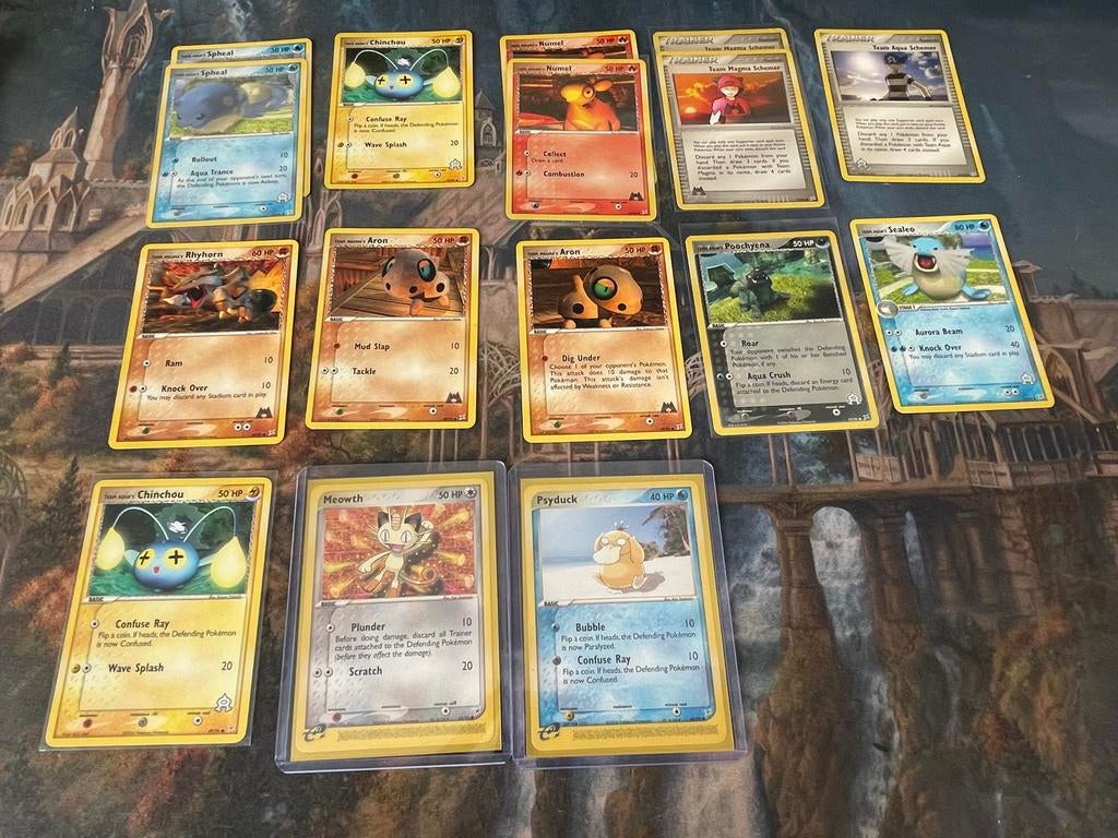 Team Magma vs Team Aqua Pokémon Singles - Diverse Kaarten, Ophalen of Verzenden, Gebruikt, Meerdere kaarten