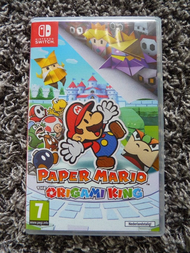 Paper Mario The Origami King Nintendo Switch 1&2, 1 speler, Ophalen of Verzenden, Zo goed als nieuw, Role Playing Game (Rpg)