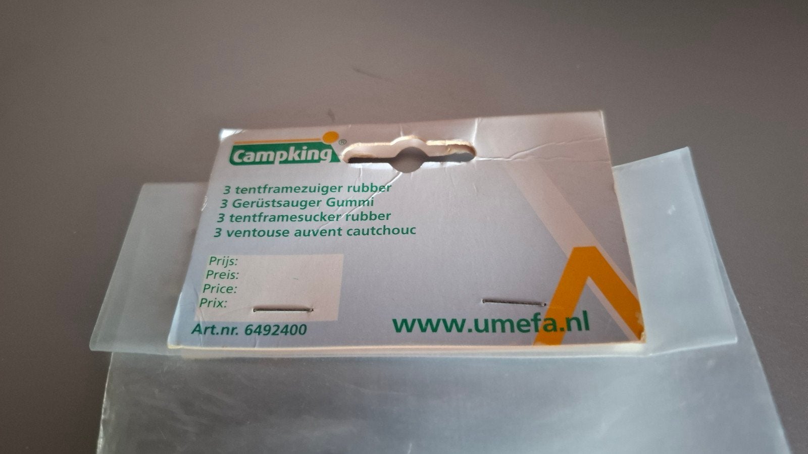 3x Campking tentframezuigers rubber - Nieuw, Ophalen, Nieuw