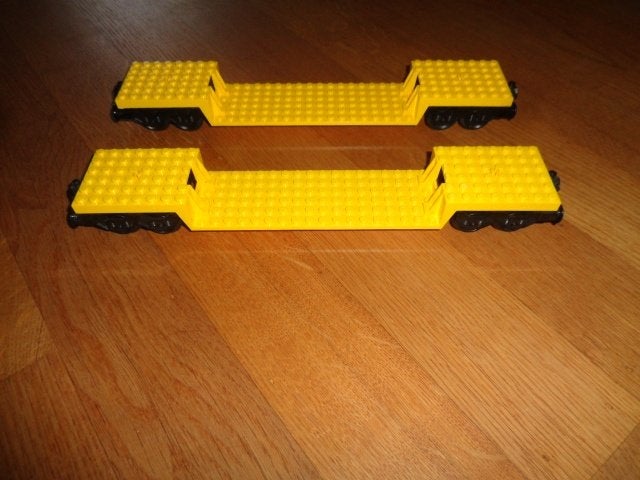 Partij V20=2x Lego trein wagons