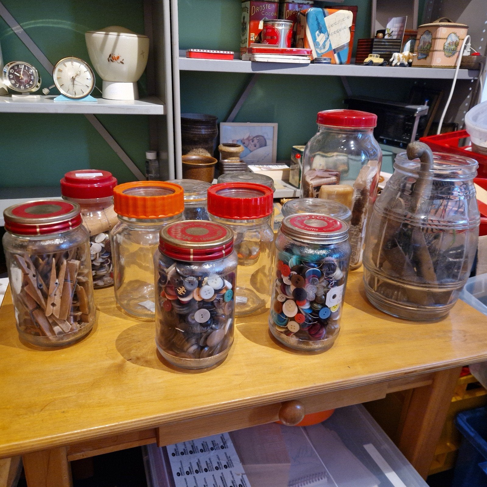 Diverse Wekpotten, voorraadpotten met rubberen afsluitringen, Ophalen of Verzenden, Gebruikt, Glas, Overige typen