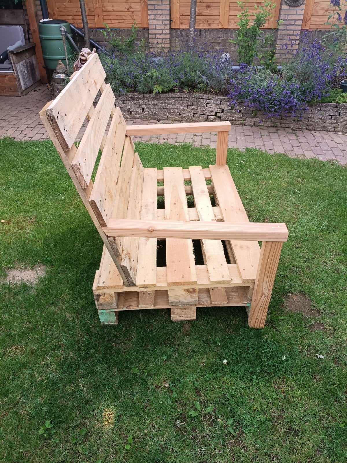 Palletbank 2 persoons, Ophalen, Hout