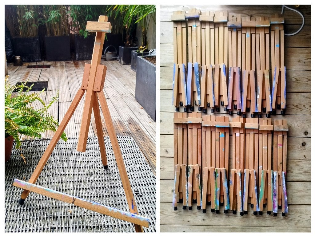 16x Schildersezels tafel model, Ophalen of Verzenden, Zo goed als nieuw, Ezel