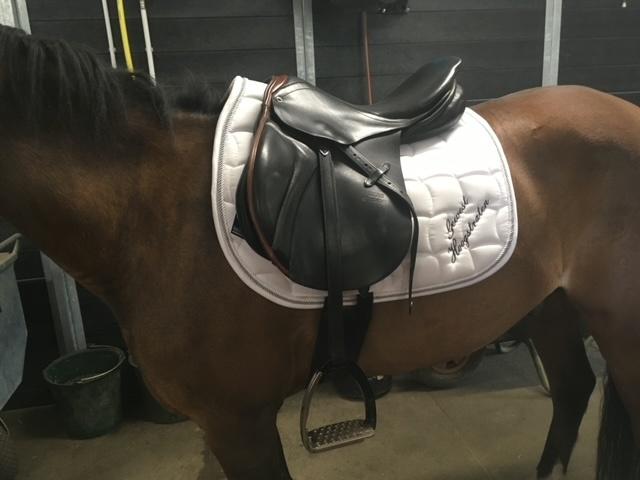 Pony zadel Stubben, Dieren en Toebehoren, Paarden en Pony's | Zadels, Ophalen, Zo goed als nieuw, Springen