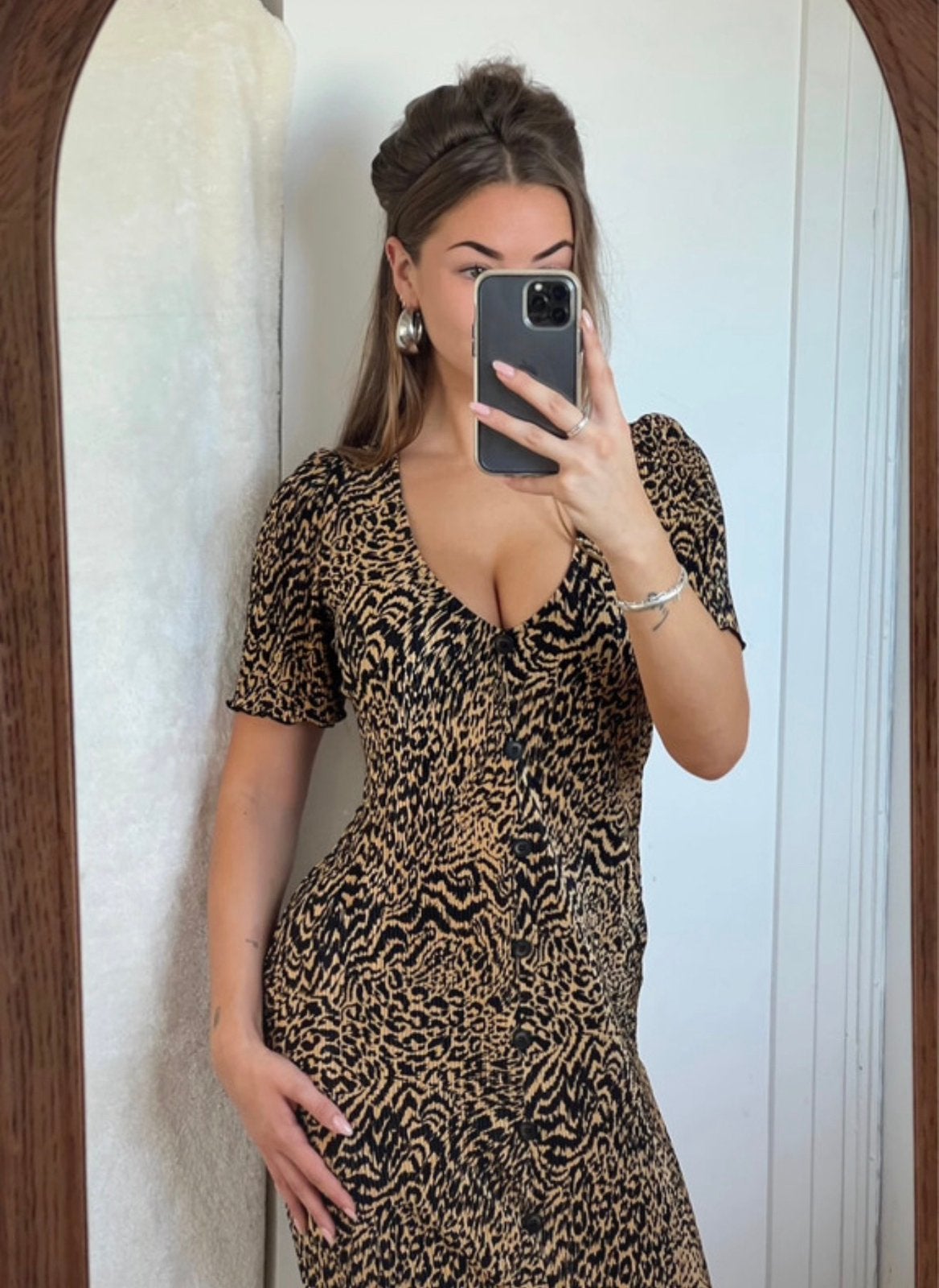 Asos tall maxi jurk, Verzenden, Zo goed als nieuw, Maat 38/40 (M), Bruin