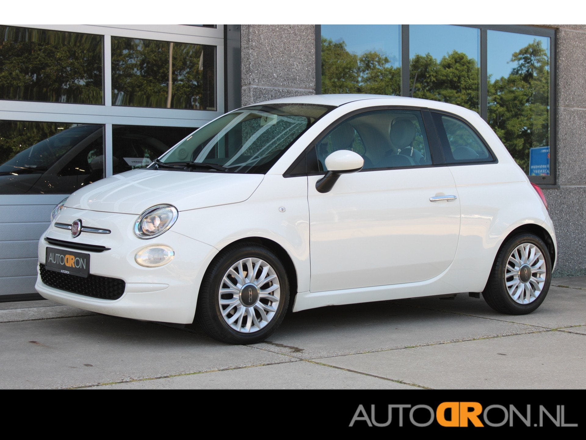 Fiat 500 0.9 TwinAir Turbo Automaat Popstar Orig NL 61.000km, Auto's, Stof, Gebruikt, Wit, Origineel Nederlands