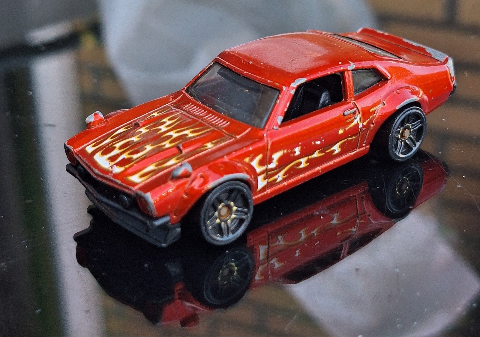 Hotwheels custom ford Maverick, Ophalen of Verzenden, Gebruikt, Auto