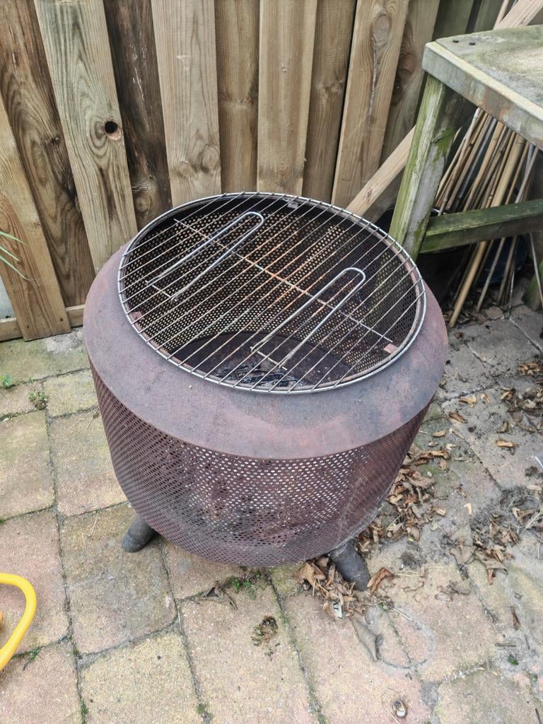 Grote vuurkorf, Tuin en Terras, Ophalen, Gebruikt, Vuurkorf