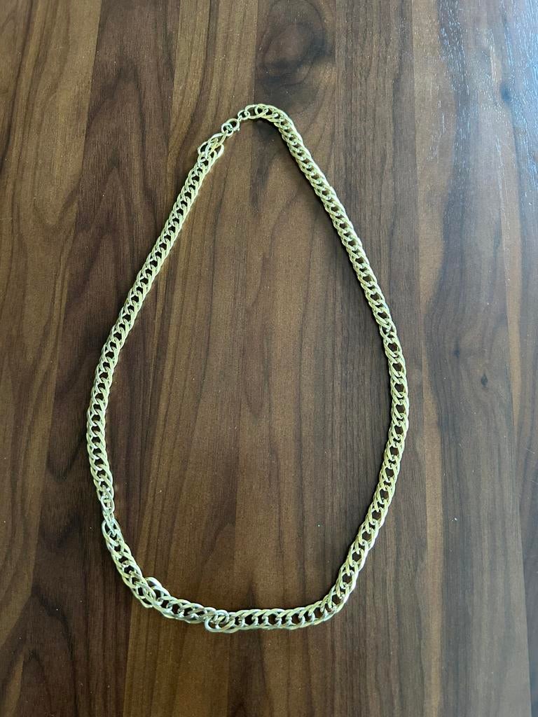 Goudkleurige ketting, 75 cm, Ophalen of Verzenden, Zo goed als nieuw, Goud, Overige materialen