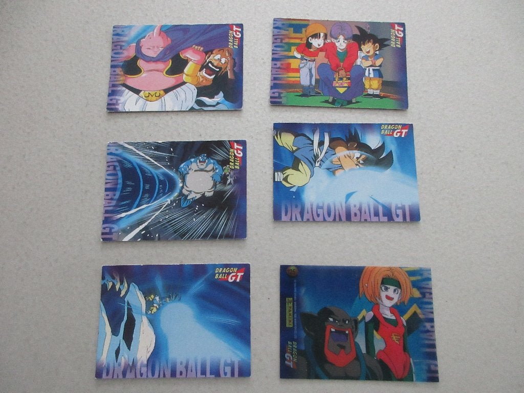6x Dragon Ball GT kaartjes. serie 2, Ophalen of Verzenden, Zo goed als nieuw