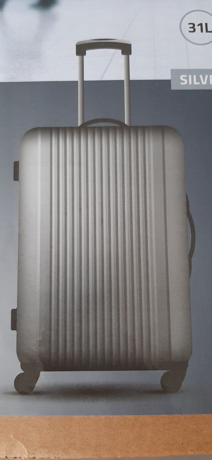 Spaceflight Handbagage Trolley Zilver - 31L Nieuw in doos!, Ophalen of Verzenden, Nieuw
