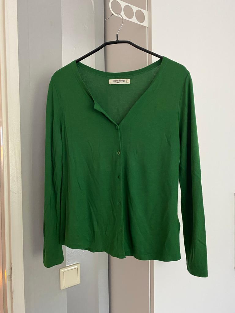 Groen vestje van Nice Things, maat M, Kleding | Dames, Ophalen, Zo goed als nieuw, Maat 38/40 (M), Groen