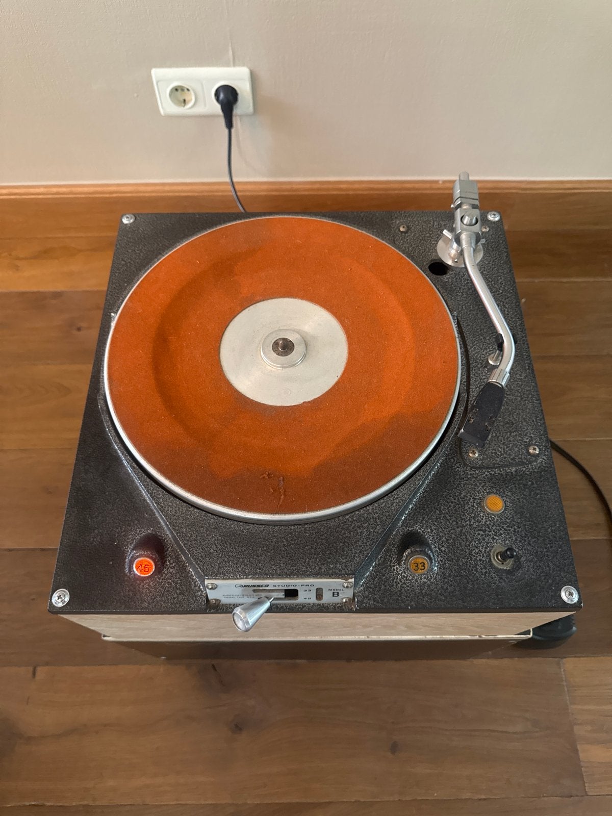 Vintage Russco Studio-Pro Model B platenspeler, Ophalen of Verzenden, Gebruikt, Platenspeler, Overige merken