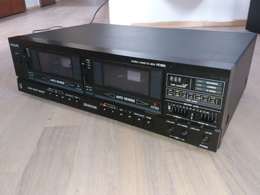 Philips fc582 autoreverse Dolby B en C cassettedeck, Audio, Tv en Foto, Cassettedecks, Ophalen, Dubbel, Philips, Auto-reverse