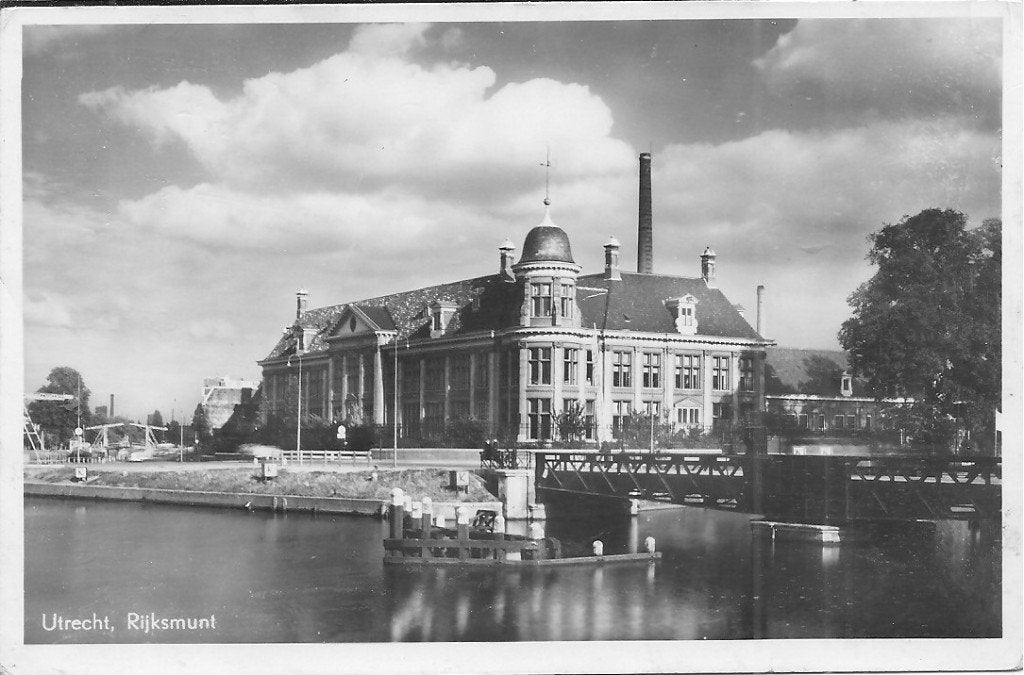 Oude ansichtkaart Utrecht Rijksmunt, Ophalen of Verzenden, 1940 tot 1960, Gelopen, Utrecht