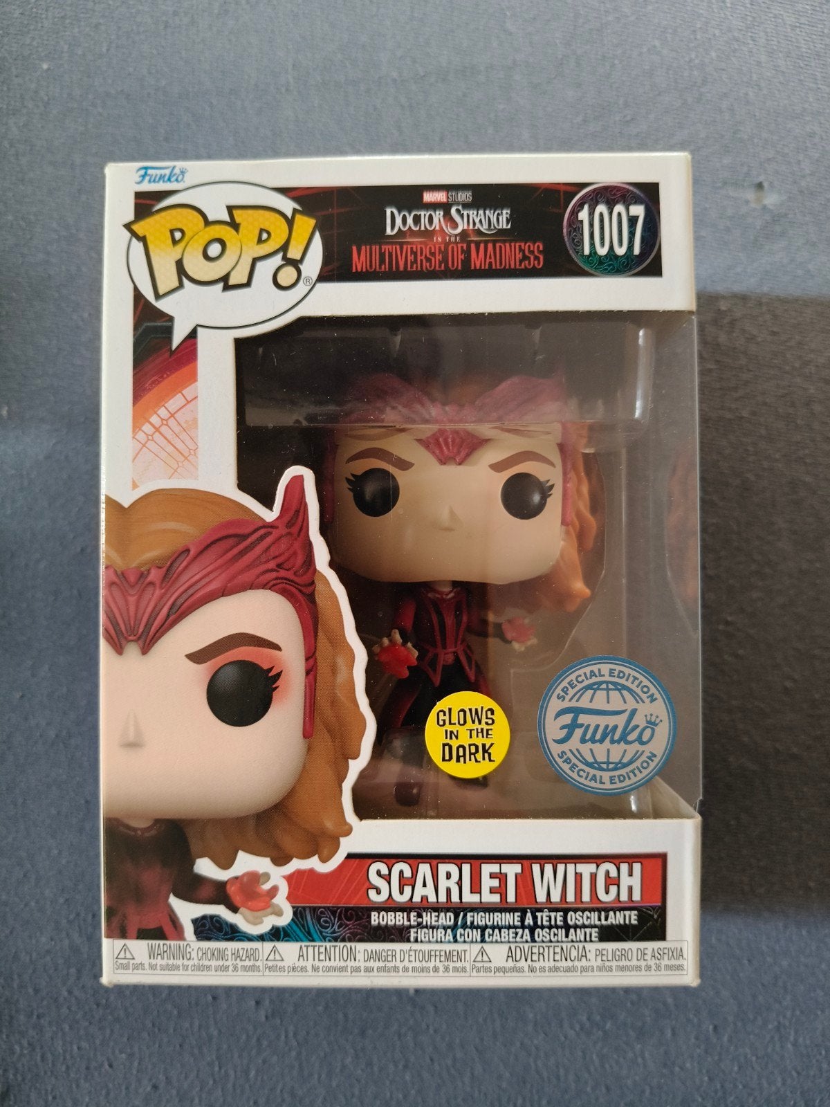Funko Pop! Scarlet Witch #1007 Glows in the Dark, Ophalen, Zo goed als nieuw
