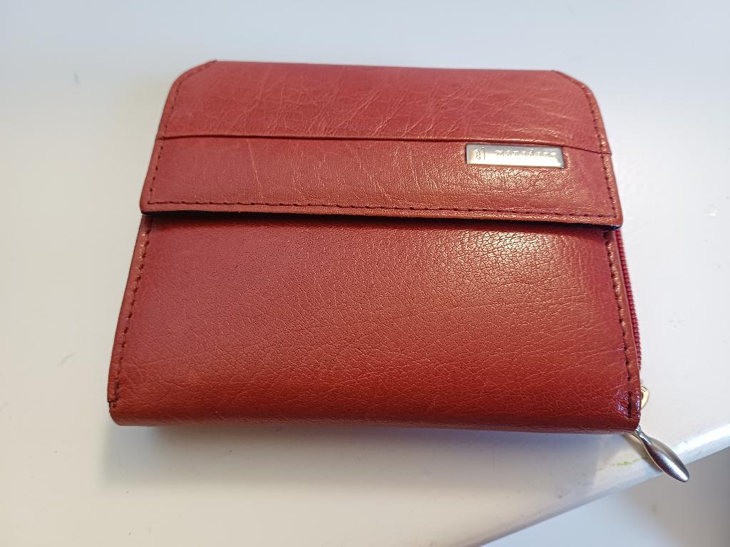PORTEMONNEE EL MONEDERO ROOD LEER I.Z.G.ST(ZIE FOTO'S), Sieraden, Tassen en Uiterlijk, Portemonnees, Ophalen of Verzenden, Rood
