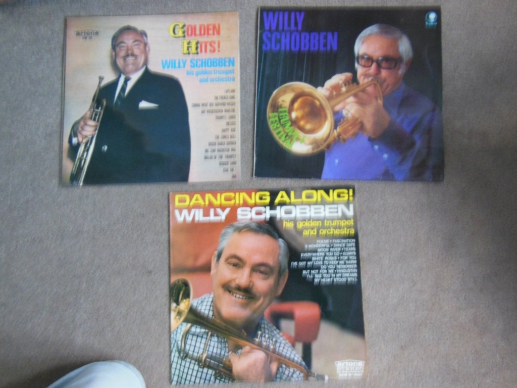 3 x WILLY SCHOBBEN  LP, LP, Gebruikt, Levenslied of Smartlap, 12 inch