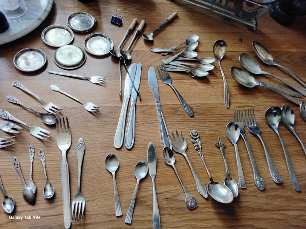 Grote collectie vintage bestek, diverse stijlen, Ophalen of Verzenden